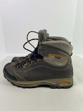 La Sportiva Gore-Tex Hiking Boots Grey Leather Vibram Sole Men's Size 10.5
